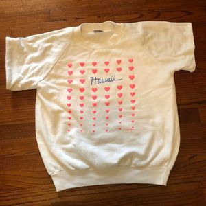 vintage 1985 hawaii hearts t shirt